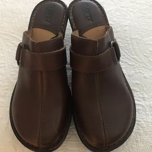 Born Leather Clogs